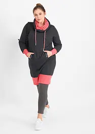 Robe sweat-shirt avec poche kangourou, bonprix