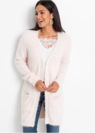 Longstrickjacke in Flauschoptik, BODYFLIRT