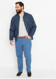 Regular Fit Stretch-Jeans, Straight mit recyceltem Polyester (2er Pack), bonprix