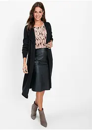 Long-Strickjacke mit Baumwolle, bonprix