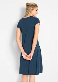 Shirtkleid aus Bio-Baumwolle, Kurzarm, bonprix