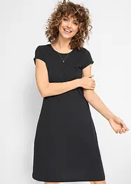 Shirtkleid aus Bio-Baumwolle, Kurzarm, bonprix