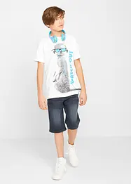 Stretch-Jeans-Bermuda, Regular Fit, bonprix