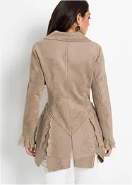 Wildlederimitat-Jacke, BODYFLIRT boutique