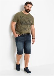 Stretch-Jeans-Bermuda, Slim Fit, bonprix