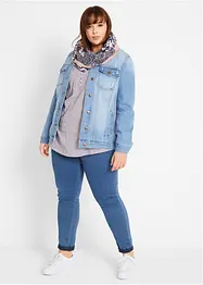 Jeansjacke mit seitlichem Rippeinsatz, bonprix