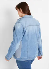 Veste en jean à empiècement latéral côtelé, bonprix