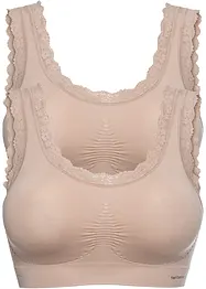 Lot de 2 brassières sans coutures Feel Comfort, bonprix