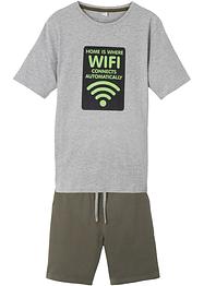 Jungen T-Shirt und Sweat-Bermuda (2-tlg.Set), bpc bonprix collection