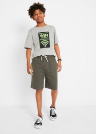 Jungen T-Shirt und Sweat-Bermuda (2-tlg.Set), bpc bonprix collection