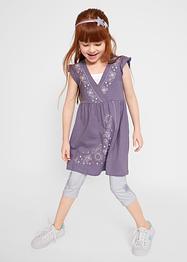 Mädchen Wickelkleid und Legging(2-tlg.Set) aus Bio-Baumwolle, bpc bonprix collection