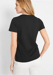 Shirt mit dekorativem Ausschnitt, bonprix