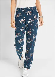 Pantalon à enfiler en viscose avec taille confortable et large au niveau des cuisses, bonprix