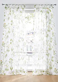 Gardine mit floralem Druck mit recyceltem Polyester (1er Pack), bonprix