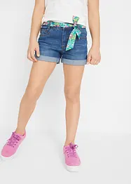 Jeans-Shorts Mid Waist, mit Gürtel, bonprix