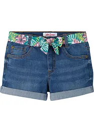 Jeans-Shorts Mid Waist, mit Gürtel, bonprix