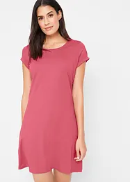 Shirtkleid aus Bio-Baumwolle, Kurzarm, bonprix