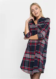 Hemdblusenkleid aus reiner Baumwolle, bonprix