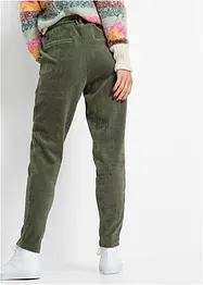 Pantalon en velours côtelé à taille élastiquée, bonprix