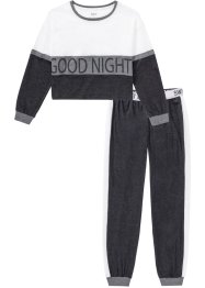 Pyjama mit verkürztem Langarmshirt, bpc bonprix collection