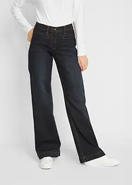 Wide Leg Jeans Mid Waist, Bequembund, bonprix