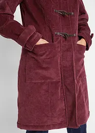 Gefütterter Cord-Dufflecoat, bonprix