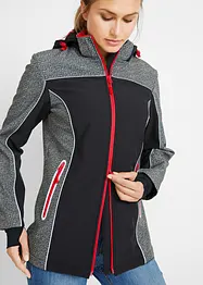 Softshelljacke mit reflektierenden Details, wasserabweisend, bonprix