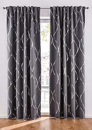 Verdunkelungsvorhang mit Glanzdruck (1er Pack), bpc living bonprix collection