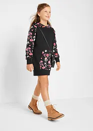 Robe fille sweat à capuche, bonprix