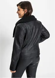 Blouson enduit à col châle, bonprix