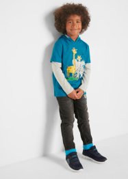 Jungen Layershirt mit Kapuze aus Bio-Baumwolle, bpc bonprix collection