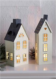 Windlicht im Haus-Design (2-tlg.Set), bpc living bonprix collection