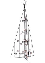 Teelichthalter im Weihnachtsbaum-Design, bpc living bonprix collection