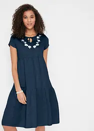 Baumwoll Tunika-Kleid, kurzarm, bonprix