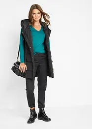 Pull col en V en fine maille, bonprix