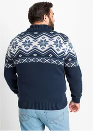 Pull coton norvégien à col roulé, bonprix