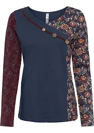 Langarmshirt mit Knöpfen, bonprix