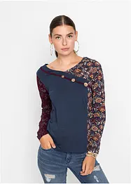 Langarmshirt mit Knöpfen, bonprix