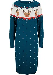 Strickkleid mit Weihnachtsmotiv, bonprix