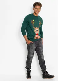 Herren-Pullover mit Weihnachtsmotiv, bonprix