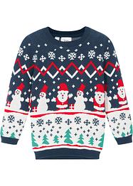 Kinder Baumwoll-Weihnachtspullover, bpc bonprix collection