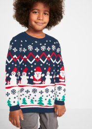 Kinder Baumwoll-Weihnachtspullover, bpc bonprix collection