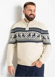 Norweger-Pullover mit Troyerkragen, bonprix