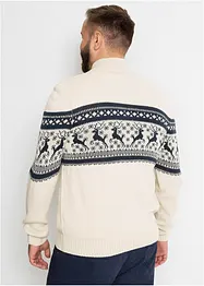 Norweger-Pullover mit Troyerkragen, bonprix
