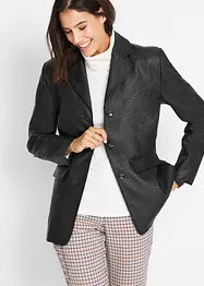 Blazer long enduit, bonprix