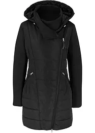 Jacke mit breitem Kragen und Kapuze, bonprix