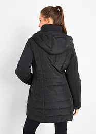 Jacke mit breitem Kragen und Kapuze, bonprix