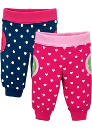 Baby Sweathose (2er-Pack) Bio Baumwolle, bonprix