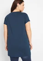 Boxy-Longshirt mit kurzen Ärmeln, bonprix