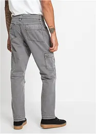 Pantalon cargo 100% coton, coupe droite et loose, bonprix